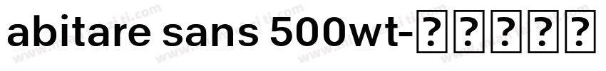 abitare sans 500wt字体转换